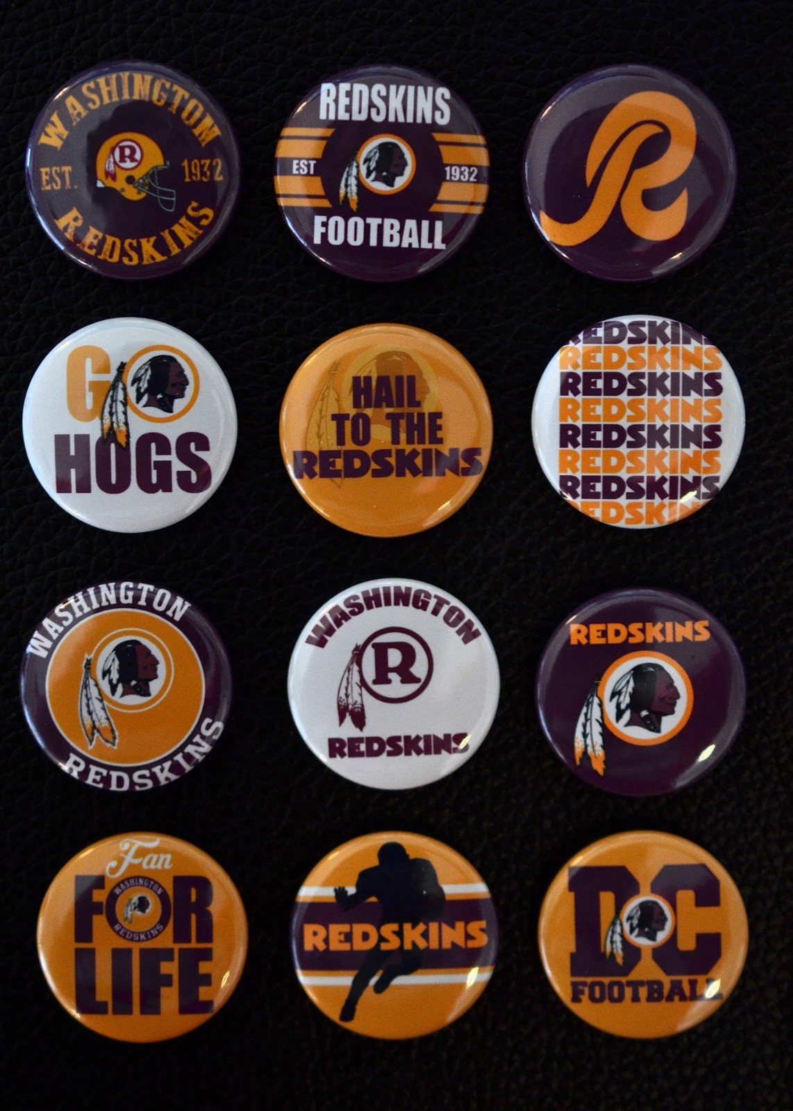 Washington Redskins - 1 1/2" Inch Magnet Set (Set of 12)