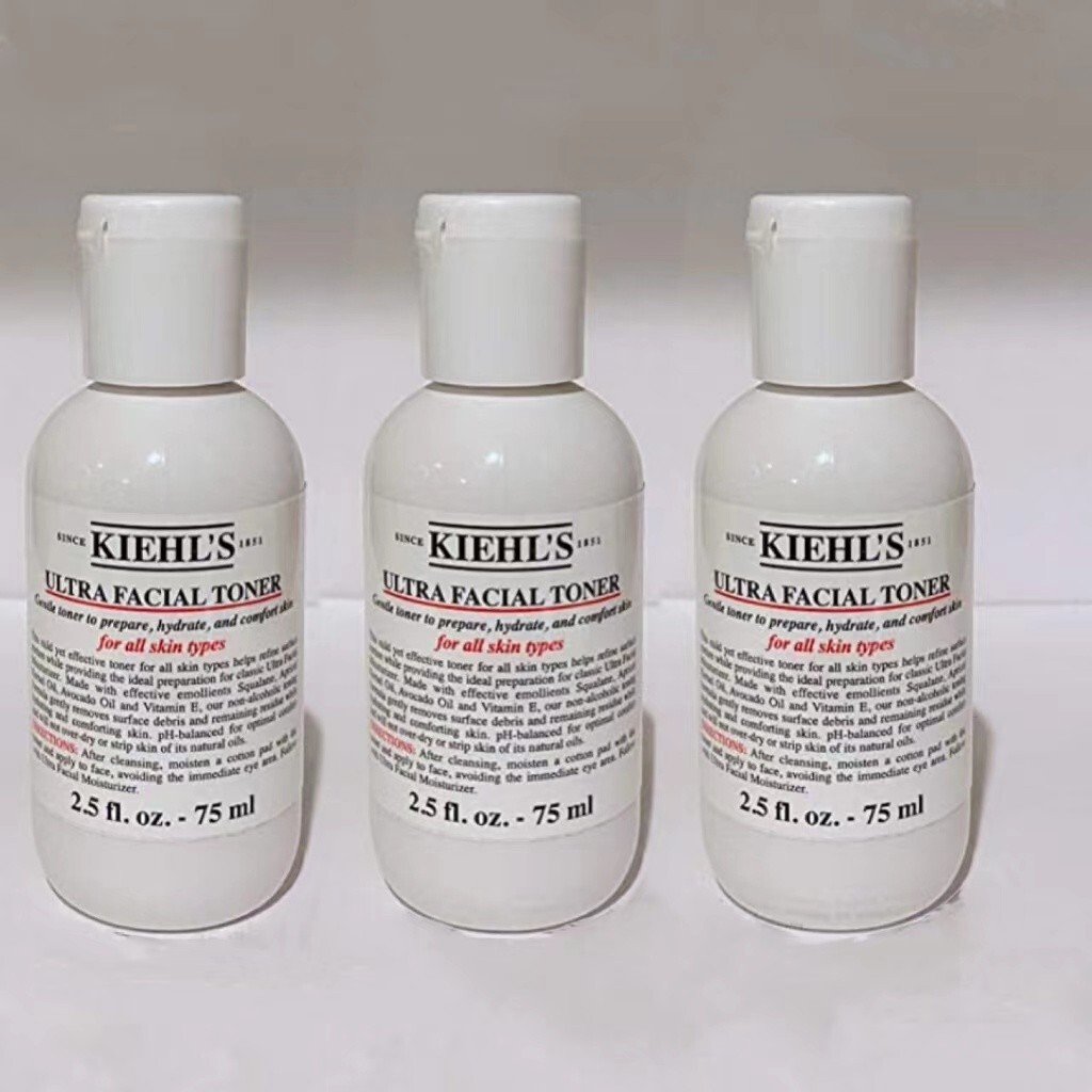 Lot of 3 x Kiehl's Ultra Facial Toner 75ml/2.5oz each (Total 225ml) BATCH:18RN03