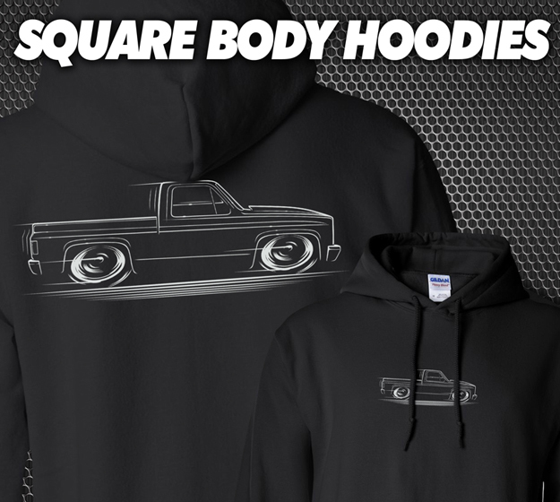 Square Body Chevy GMC Truck HOODIE Chevrolet C10 1981 1982 1983 1984 1985 1986