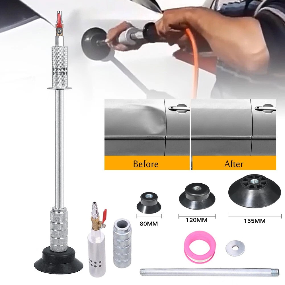 Air Pneumatic Dent Puller Car Auto Body Repair Suction Cup Slide Tool Hammer Kit