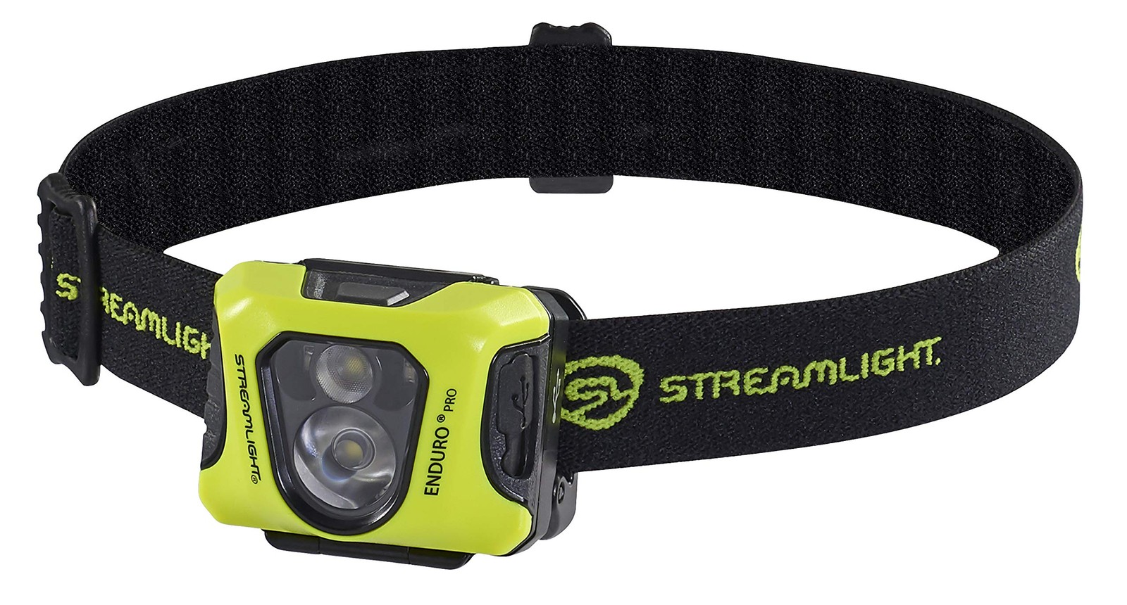 Streamlight 61435 Enduro Pro USB Headlamp Elastic Head Strap Yellow/Black