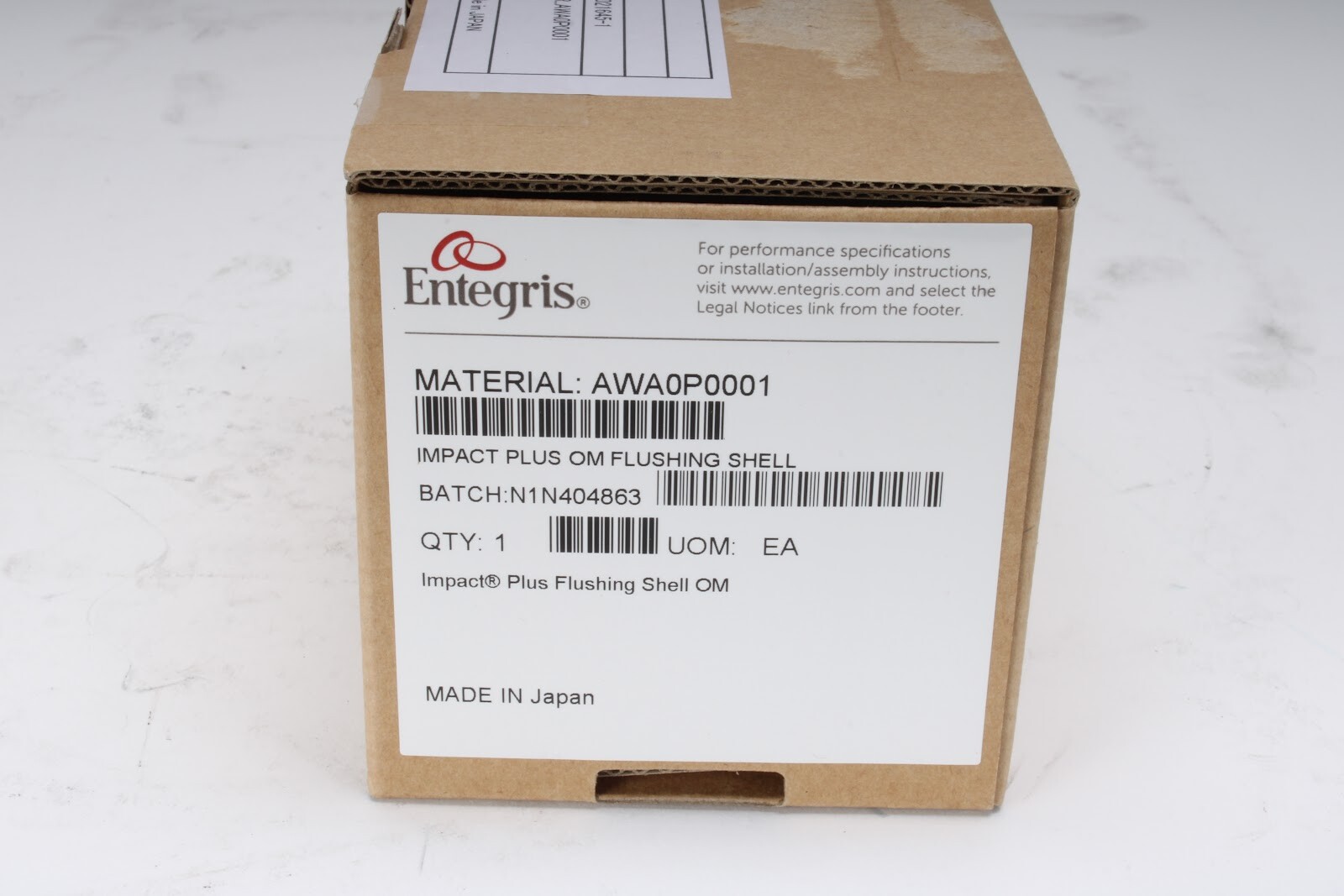 Entegris AWA0P0001 Impact Plus OM Flushing Shell - New Open Box