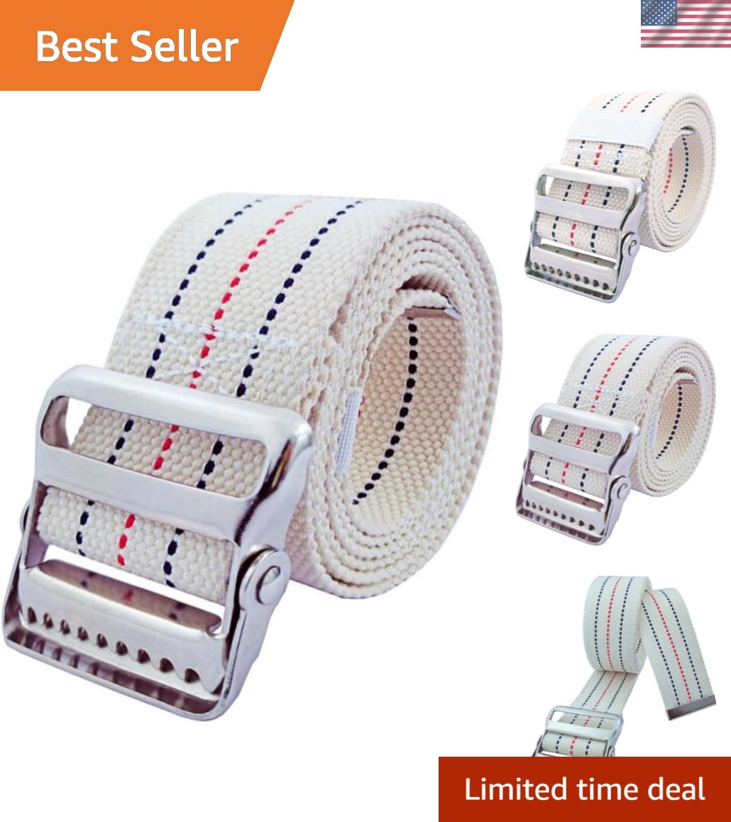 Durable 52-Inch Walking Transfer Belt - Elevate Safety for Seniors & Therapists