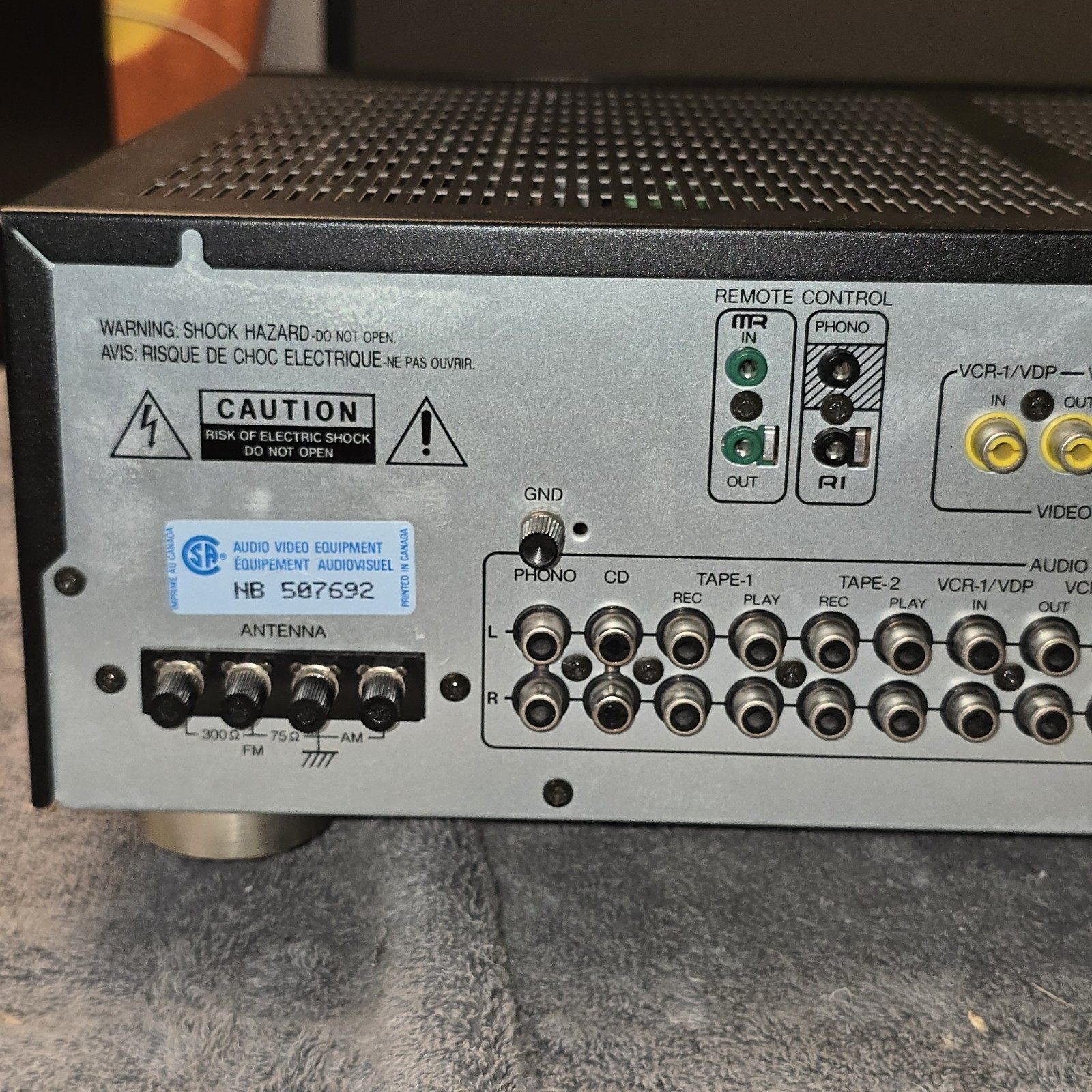 Onkyo TX-844 Quartz Synthesized Tuner Amplifier Tested No Remote 90s