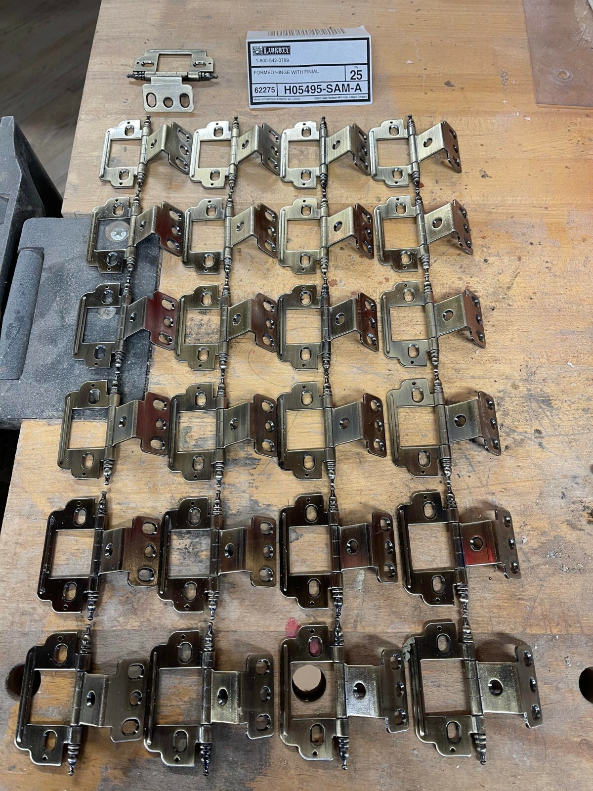 25x Full Insert Minaret Tip Cabinet Hinge