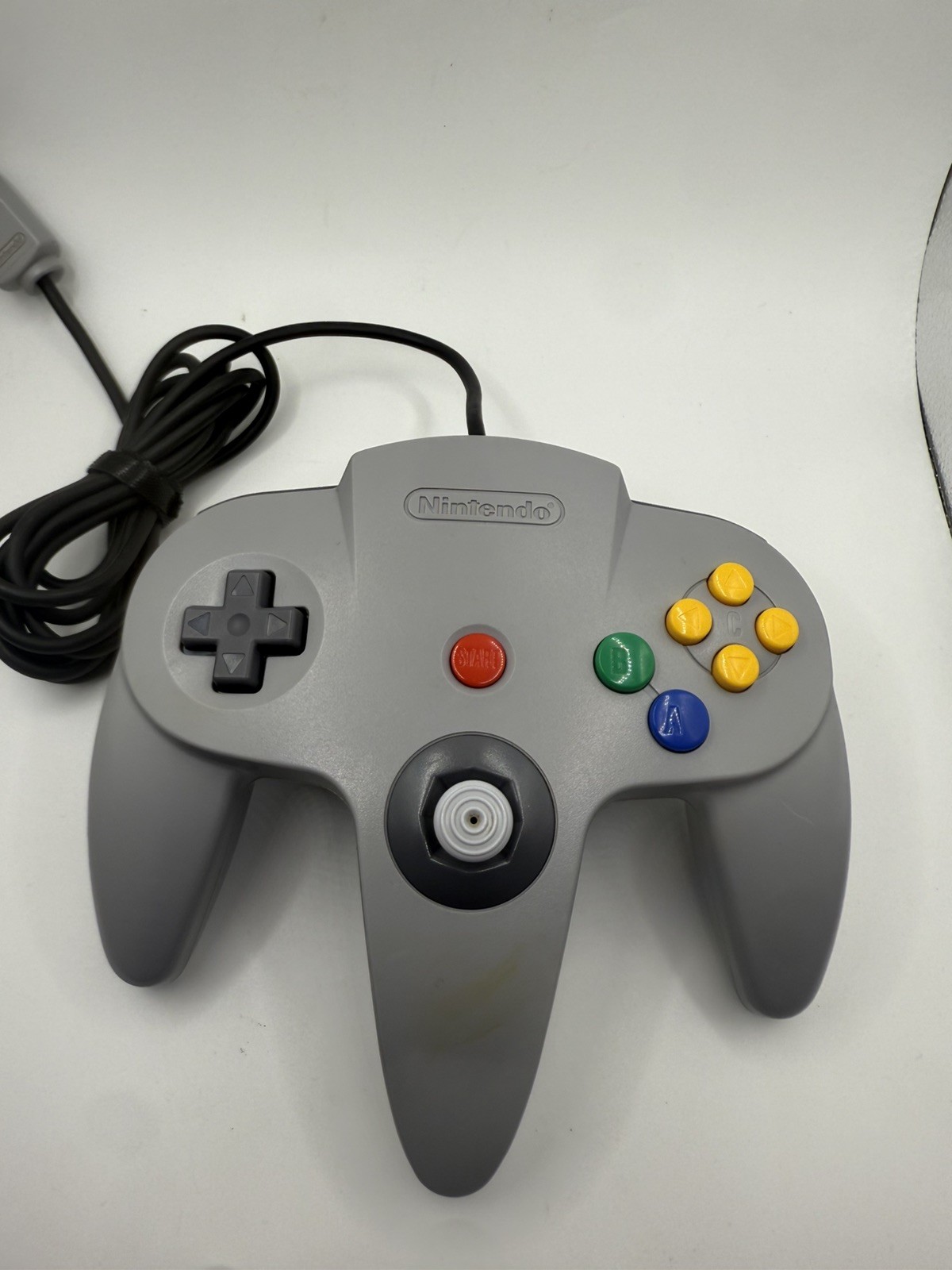 Nintendo 64 N64 Gray Console Bundle with Two Controller & Cords Authentic Tested