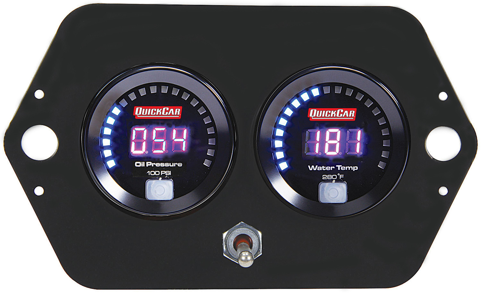 Digital Fits 2-Gauge Panel Open Wheel OP/WT W/batt