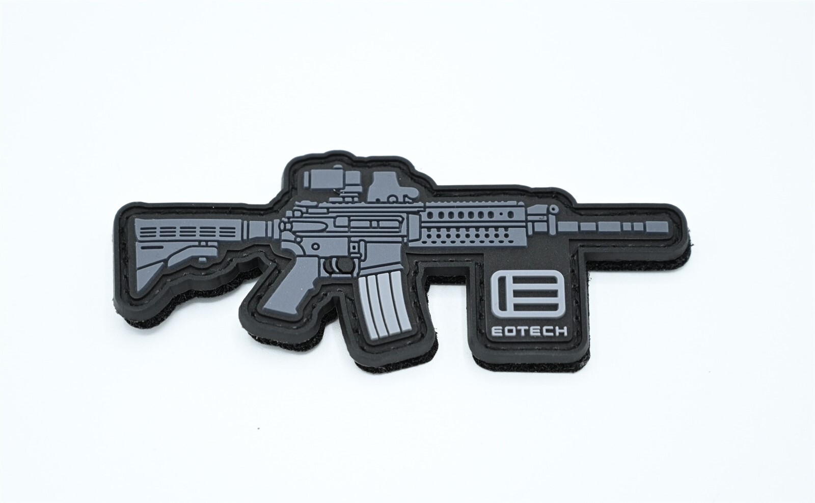 ​EOTECH "BLACK RIFLE" LOGO PATCH HOOK/LOOP BACKING​ EOTECH WITH MAGNIFIER EXPS3
