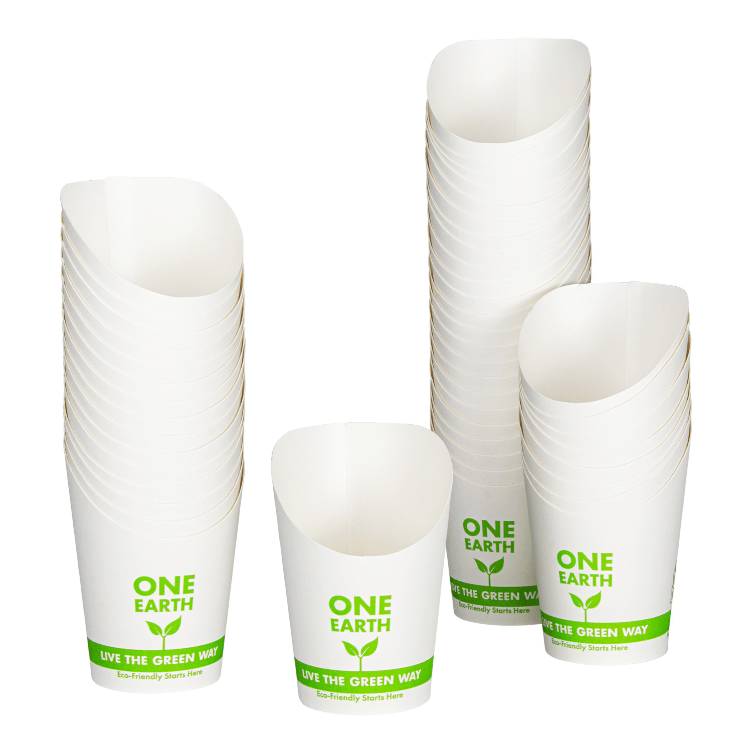 Karat Earth 5.5oz Eco-Friendly Paper Scoop Cup, Generic Print - 1,000 ct