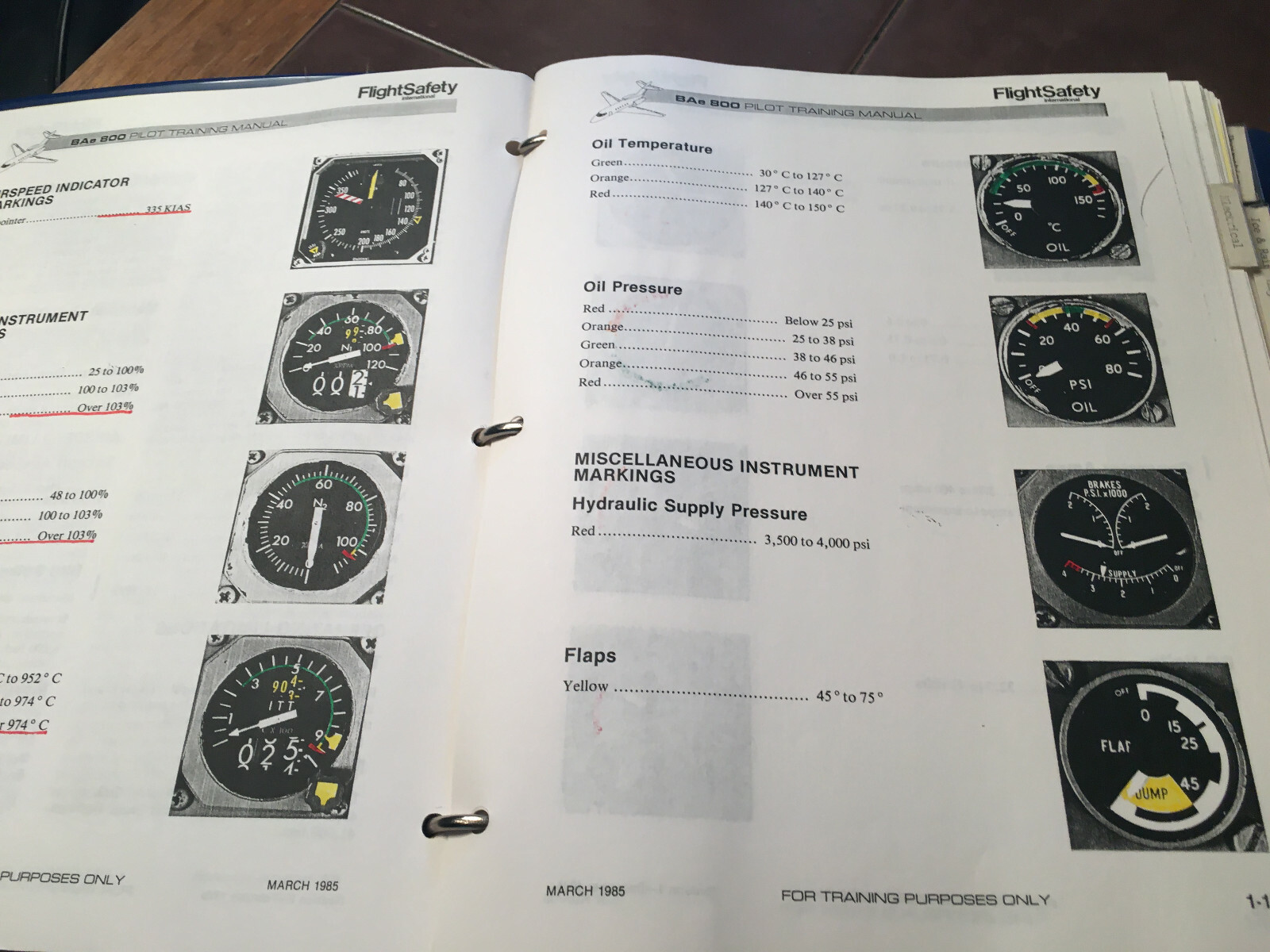British Aerospace BAe-800 Pilot Training Manual