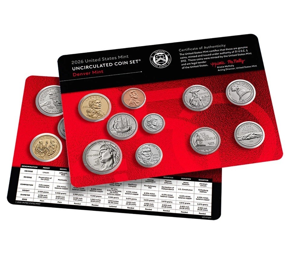 2026 Uncirculated Coin Set
