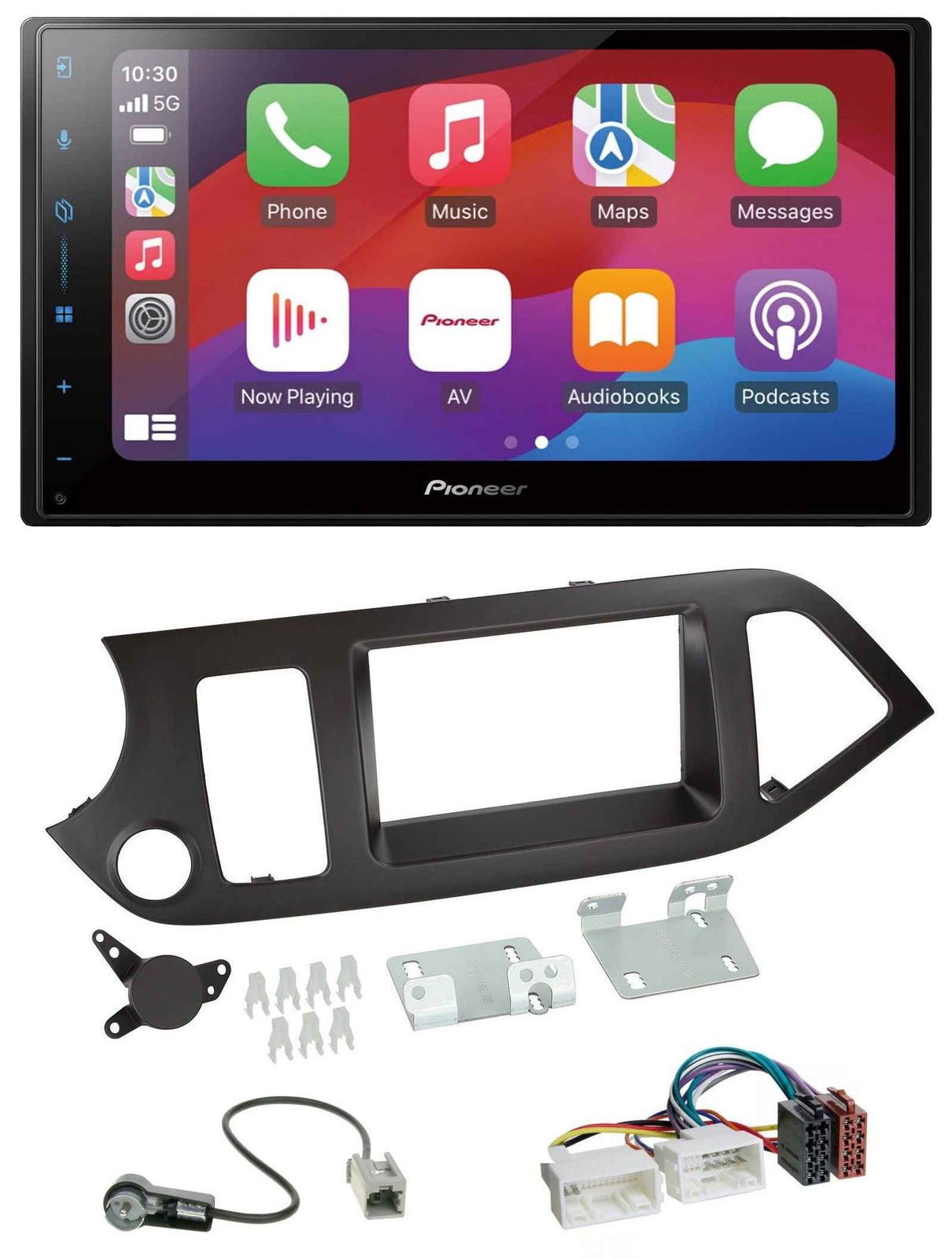 Pioneer DAB USB MP3 Bluetooth 2DIN Car Stereo for Kia Picanto 11 and Up No Start St