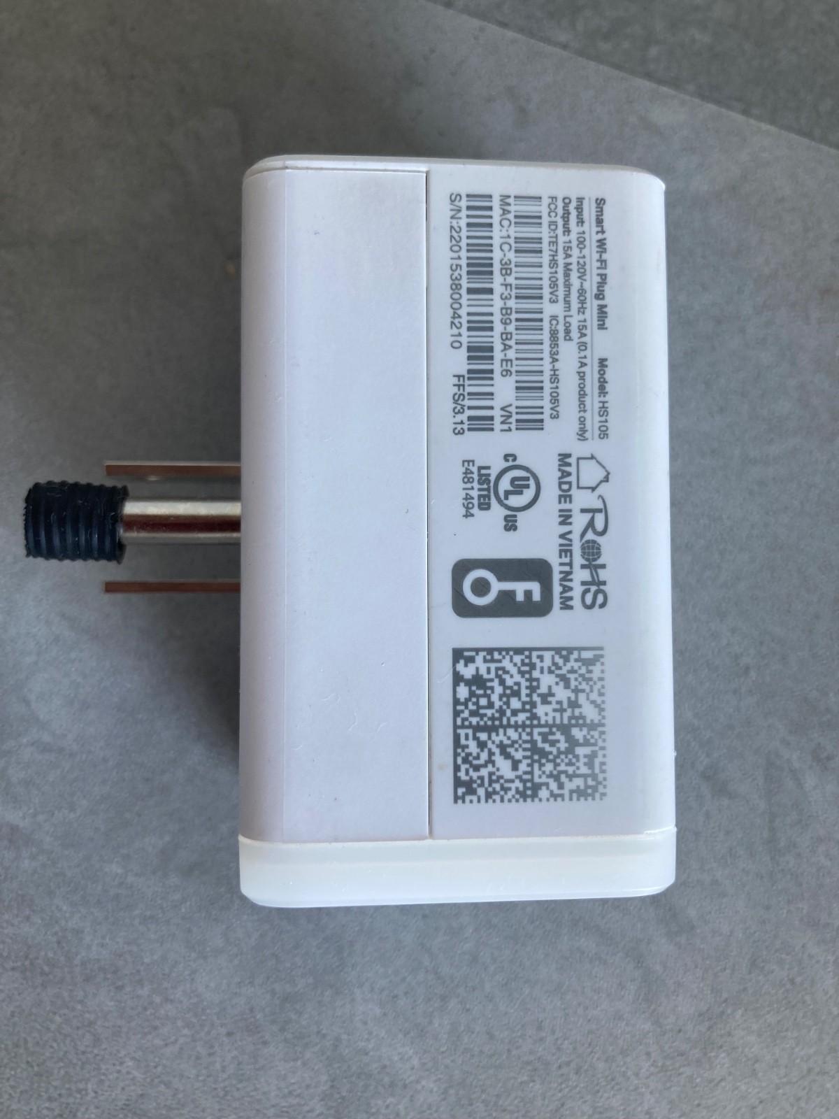 TP-LINK Smart Wi-fi Plug Mini White (HS105) NEW without Box RARE Connected
