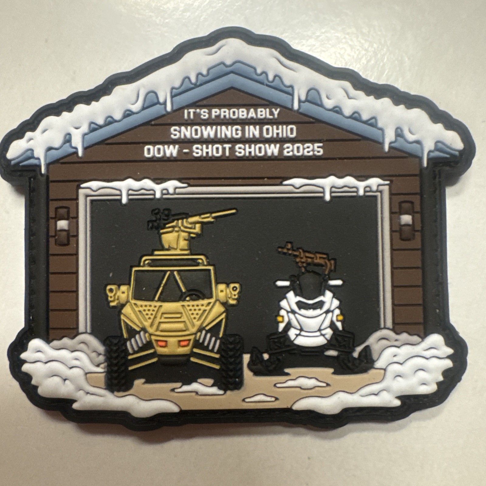 Snowing In Ohio Shot Show 2025 Hook & Loop  PVC Morale Patch New 3 Inches