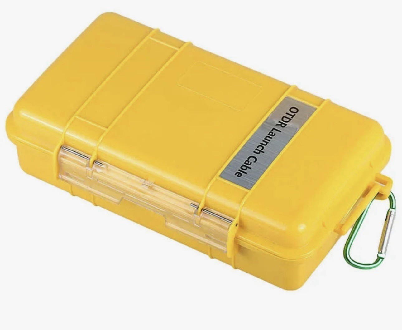Handheld Yellow OTDR Launch Cable Case with SC and LC Fiber Optic Connectors