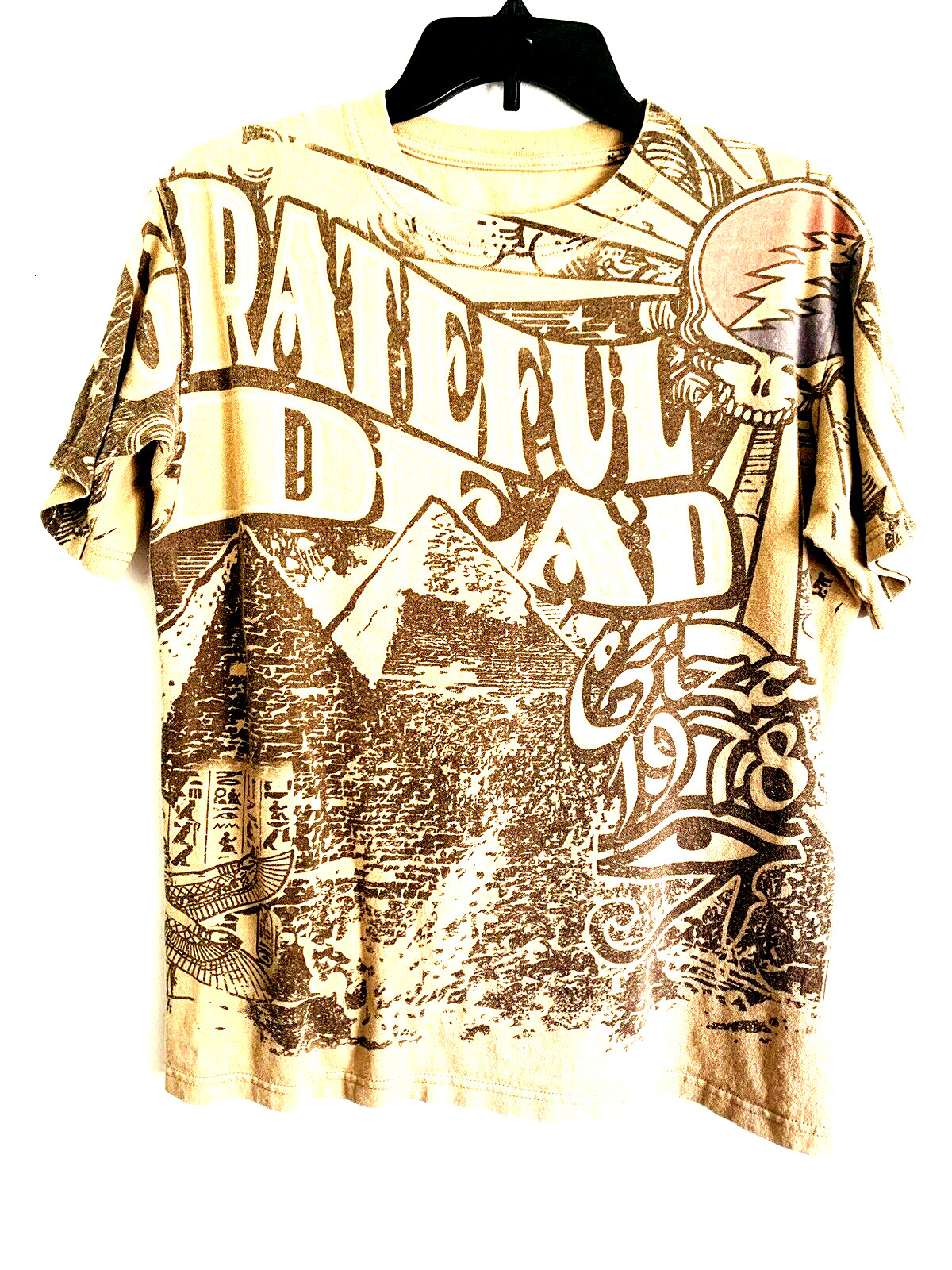 Grateful Dead Production Official T Shirt Giza Egypt Tour of 1978 All Over Print