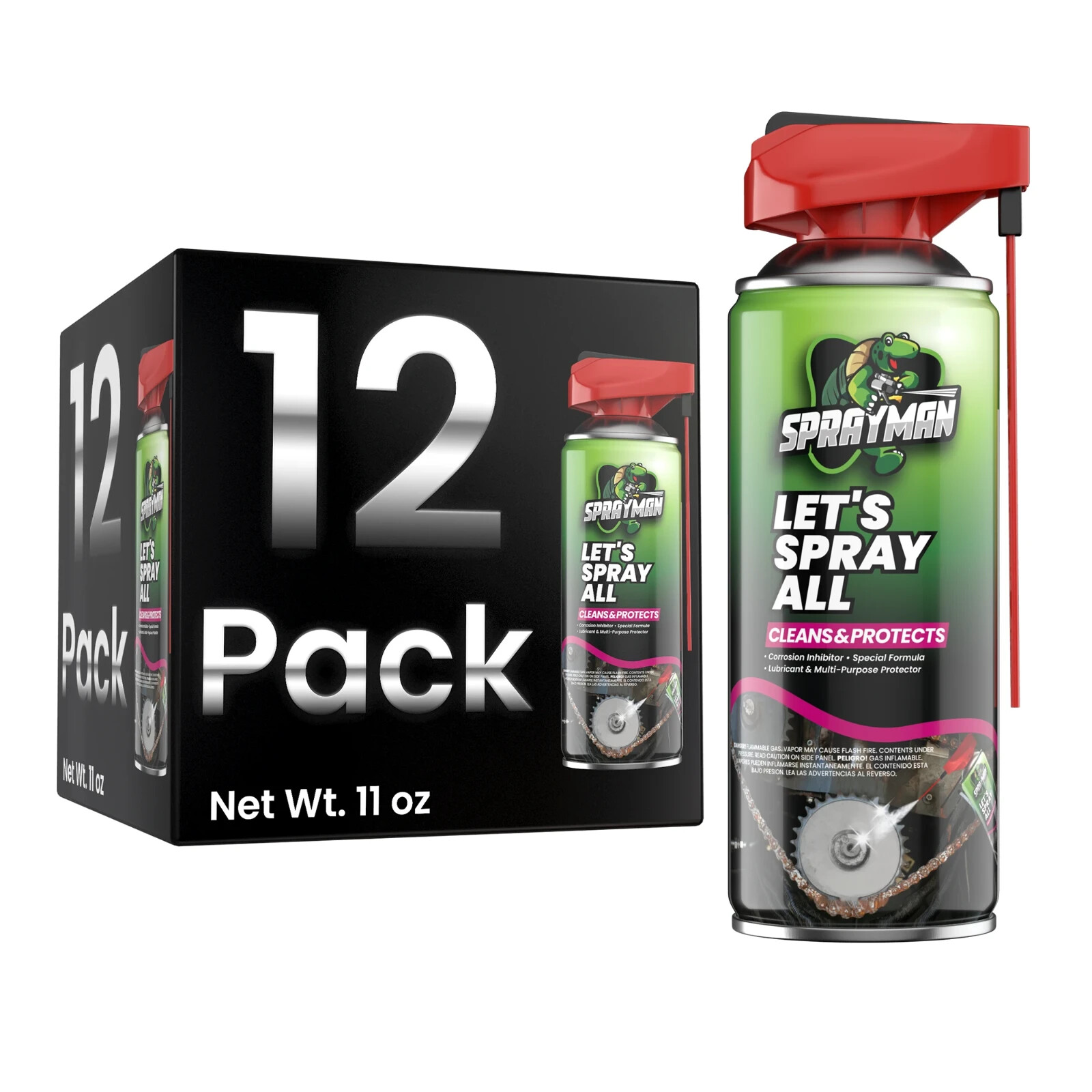 Sprayman Let's Spray All - Multipurpose Spray, 11 fl oz  12 Pack