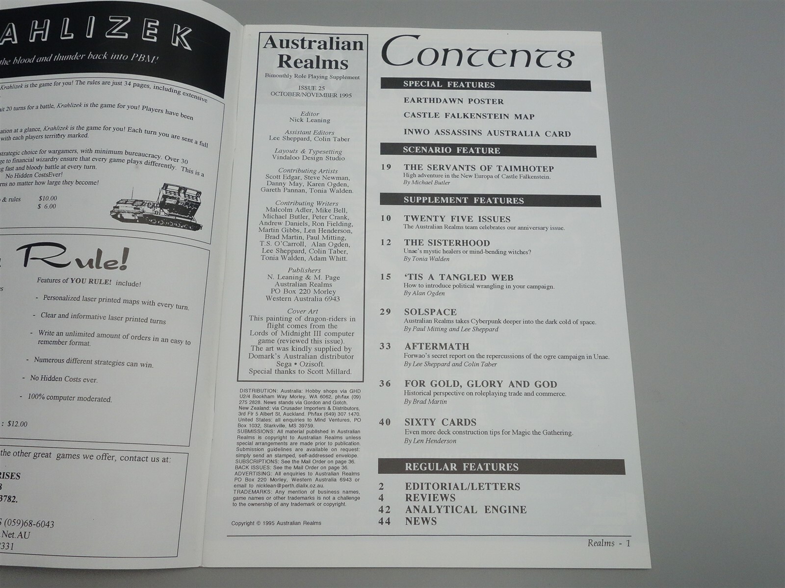 Australian Realms: Issue # 25