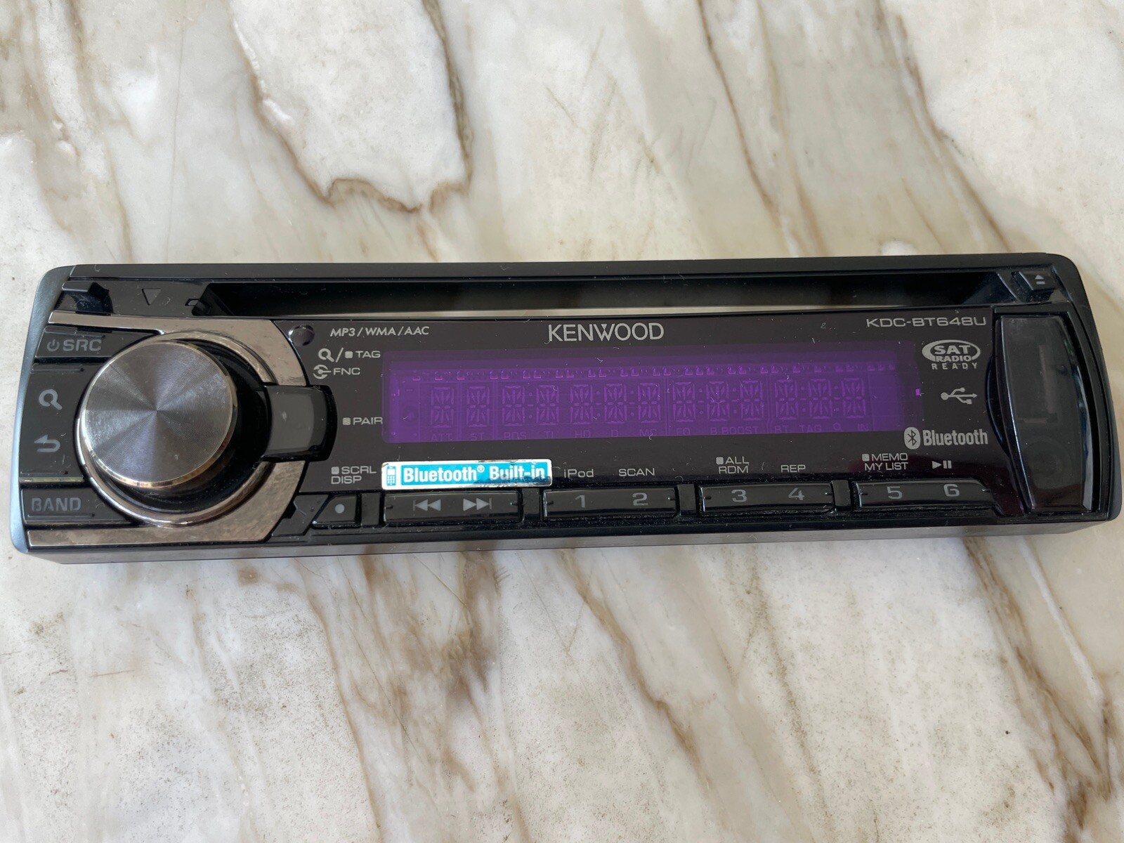 KENWOOD KDC-BT648U CAR STEREO ONLY  KENWOOD KDC-BT648U FACEPLATE ONLY OEM🟠