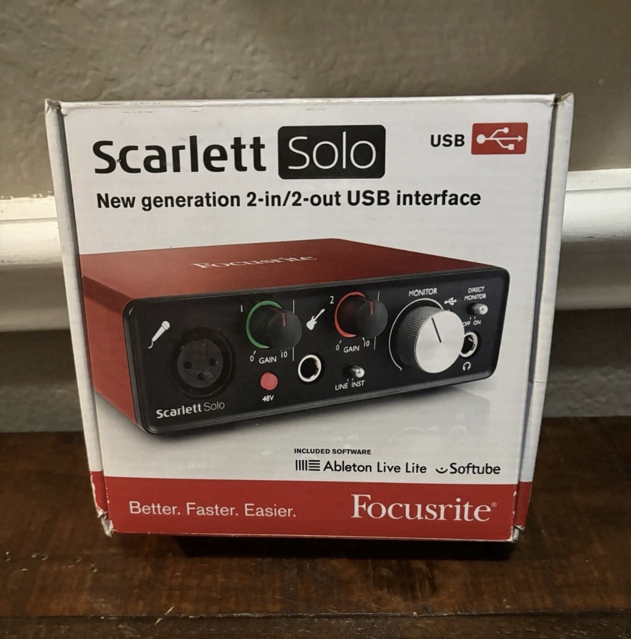 Focusrite Scarlett Solo 2nd Gen USB Audio Interface Studio Recording