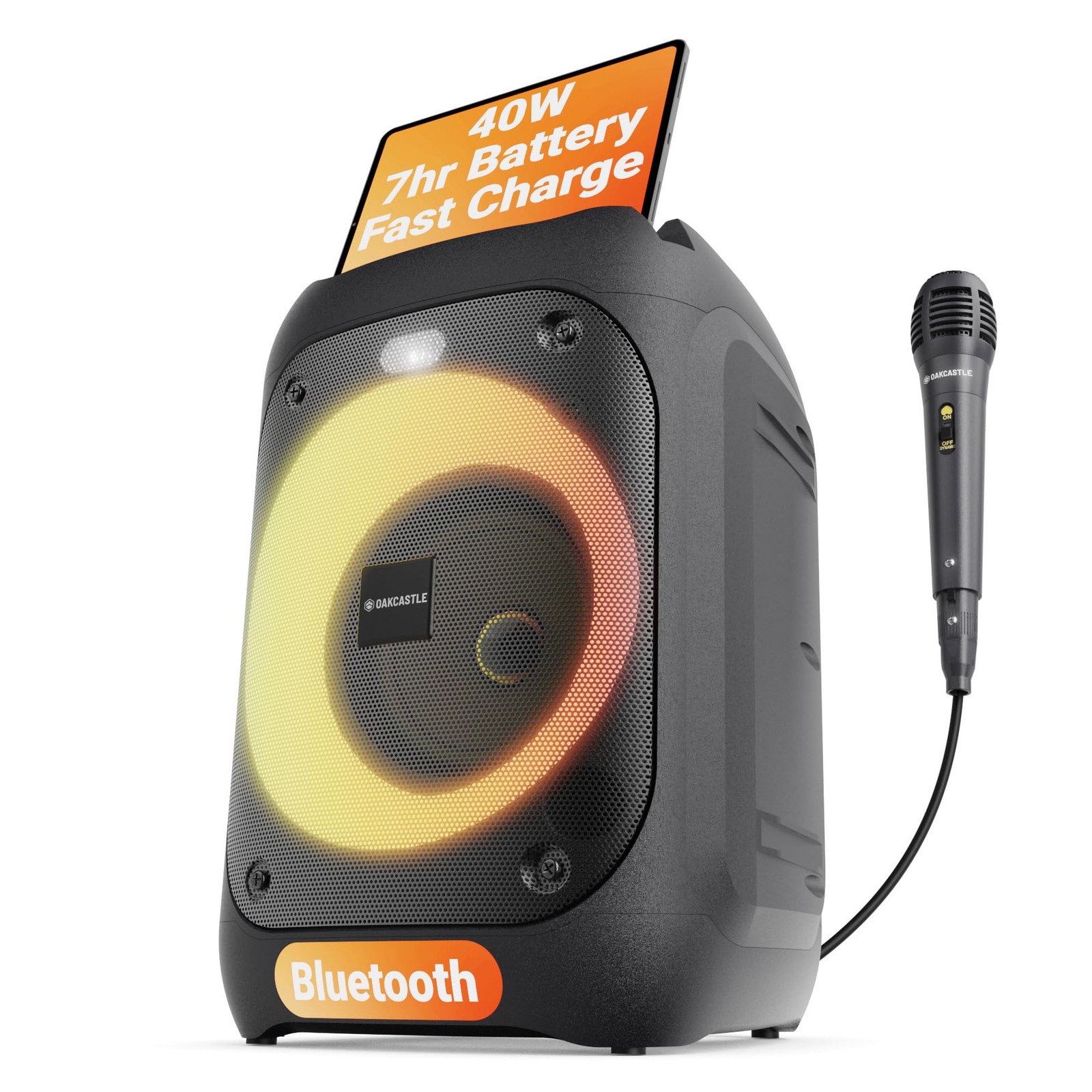 Portable Bluetooth Party Speaker | 40W Power & Rechargeable Battery up to 7H | B