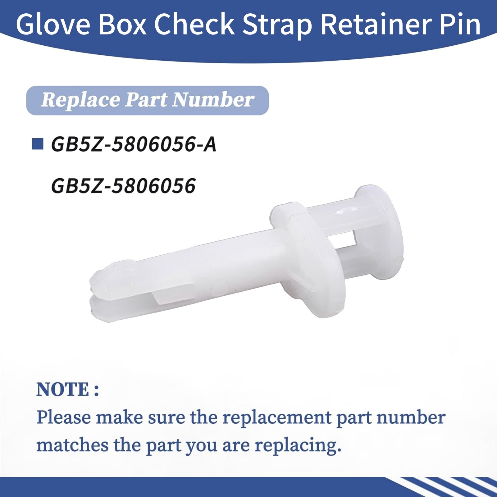 1PCS Glove Box Check Strap Retainer Pin Accessory For Ford Explorer 2013-2018