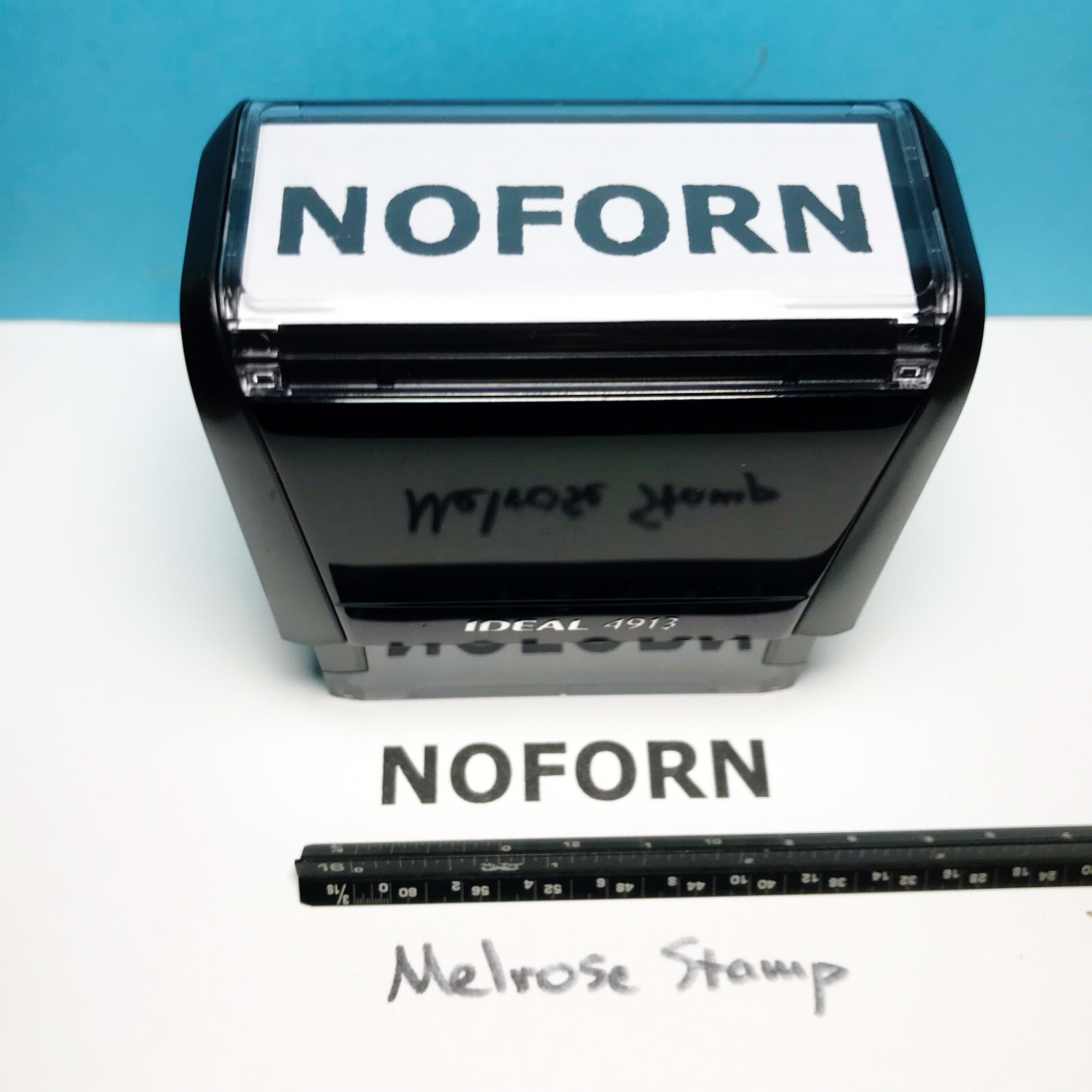 NOFORN Rubber Stamp Black Ink Self Inking Ideal 4913