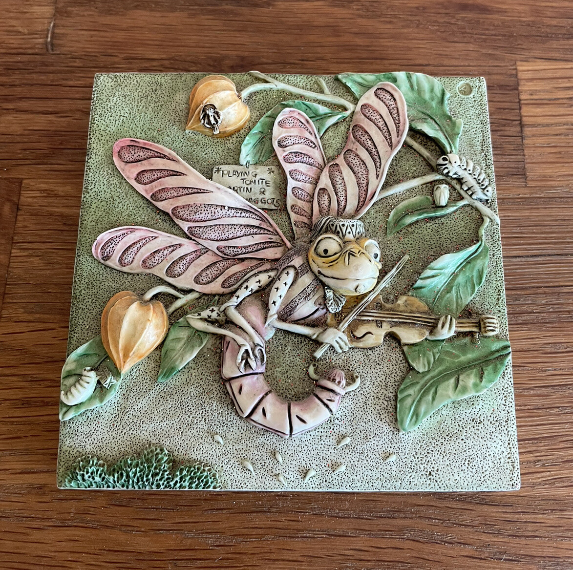 Picturesque Byron’s Secret Garden Martin's Minstrels Tile Magnet
