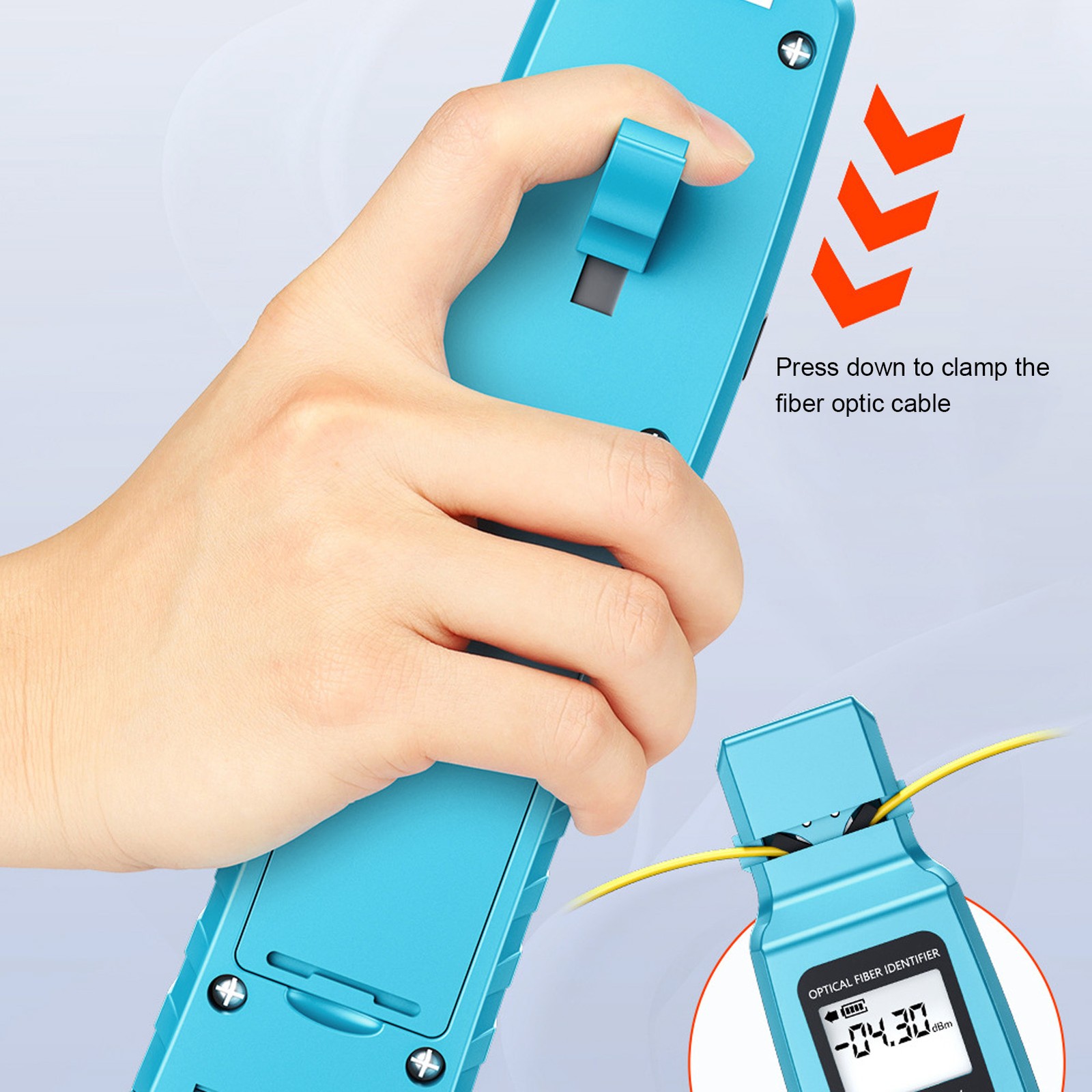 Optical Fiber Identifier FTTH Tool Cable Finder 10KM VFL Optical Power Meter