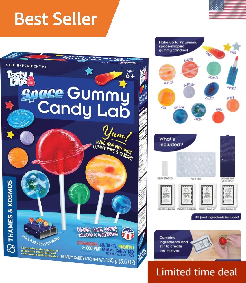 Make & Explore Space-Themed Gummies | Educational Candy-Making Kit for Kids