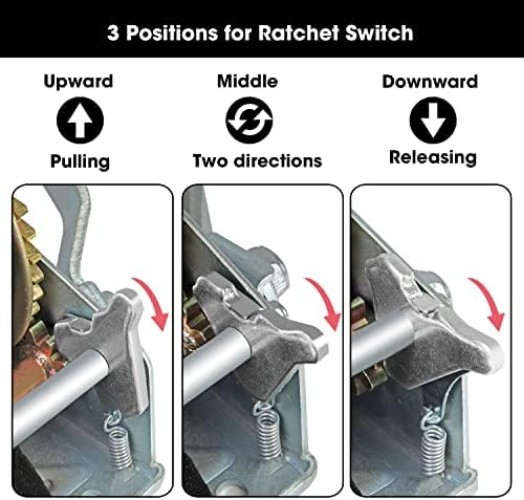 Ergonomic 1600lbs Winch with Durable Nylon Strap - Perfect for Boats & Trailers