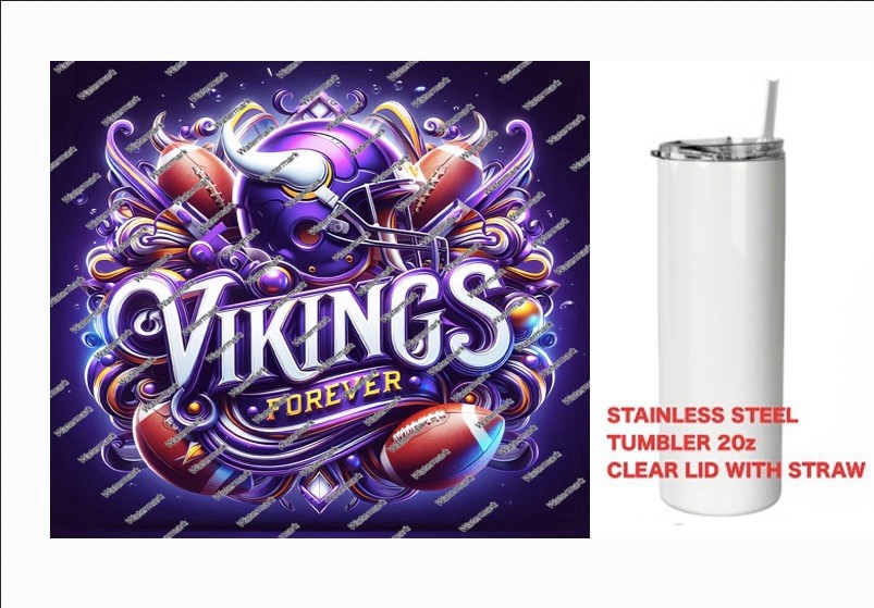 VIKINGS  - FOREVER  - Tumbler 20 oz Stainless Steel