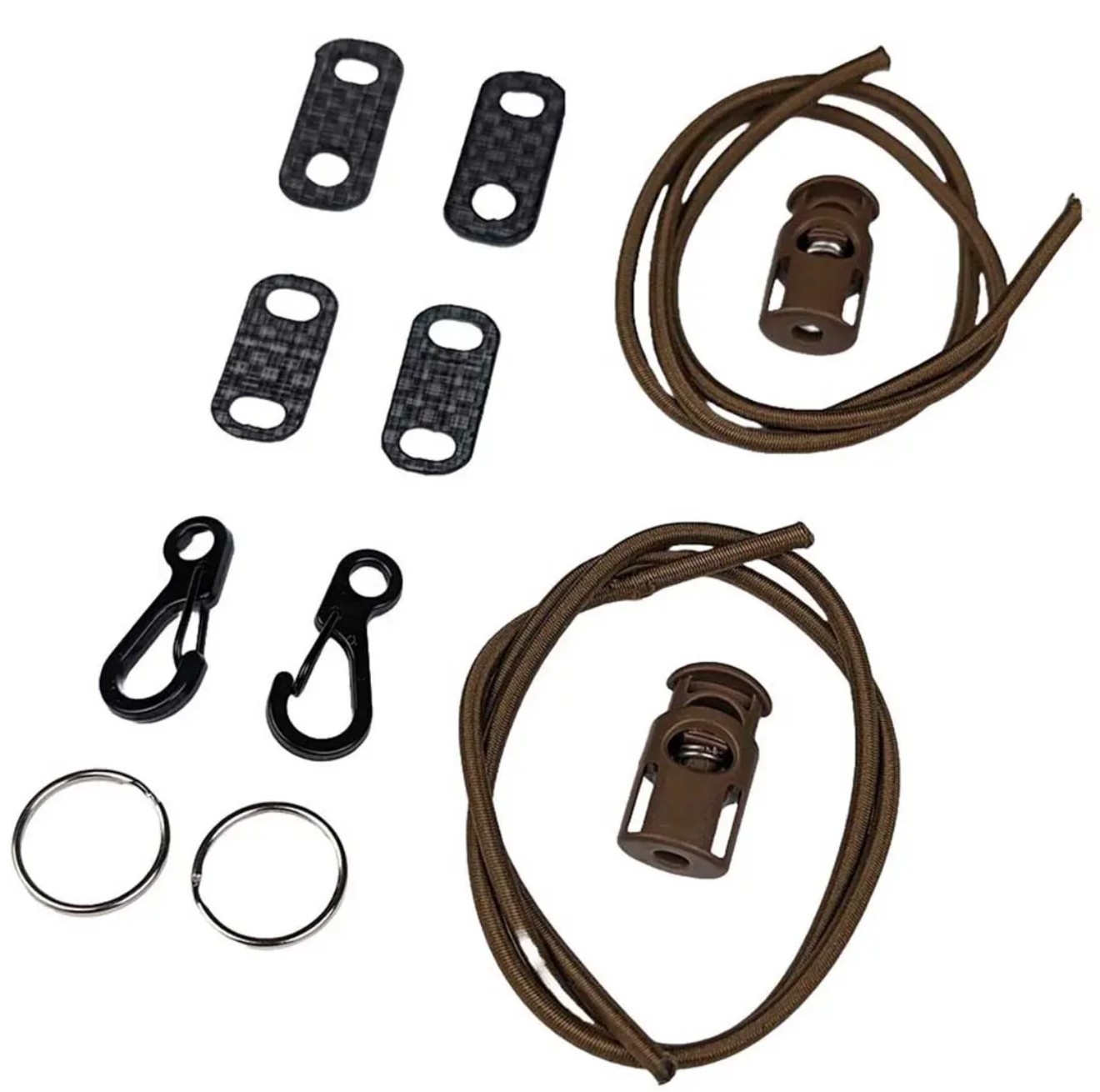 Adjustable Helmet Rail Bungee Set (2 pcs)