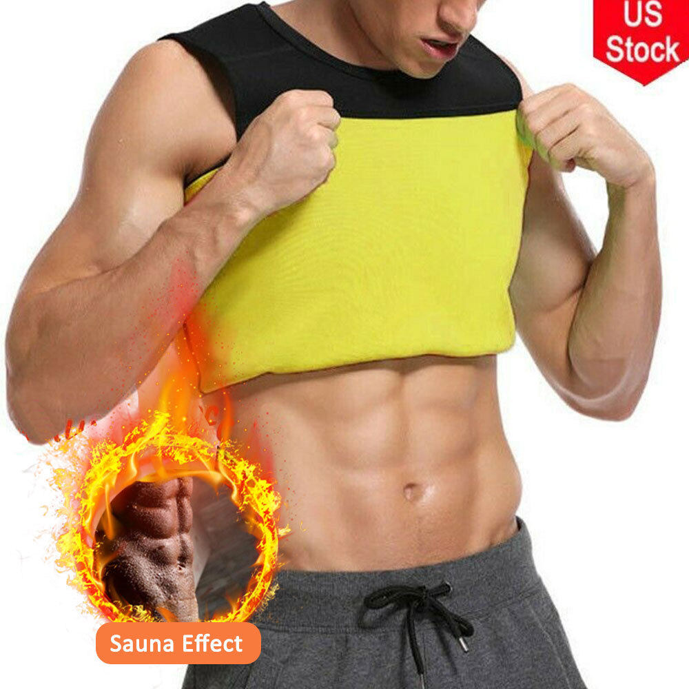 Sauna Vest Men Male Corset Gynecomastia Compression Vest Stomach Fat Burner