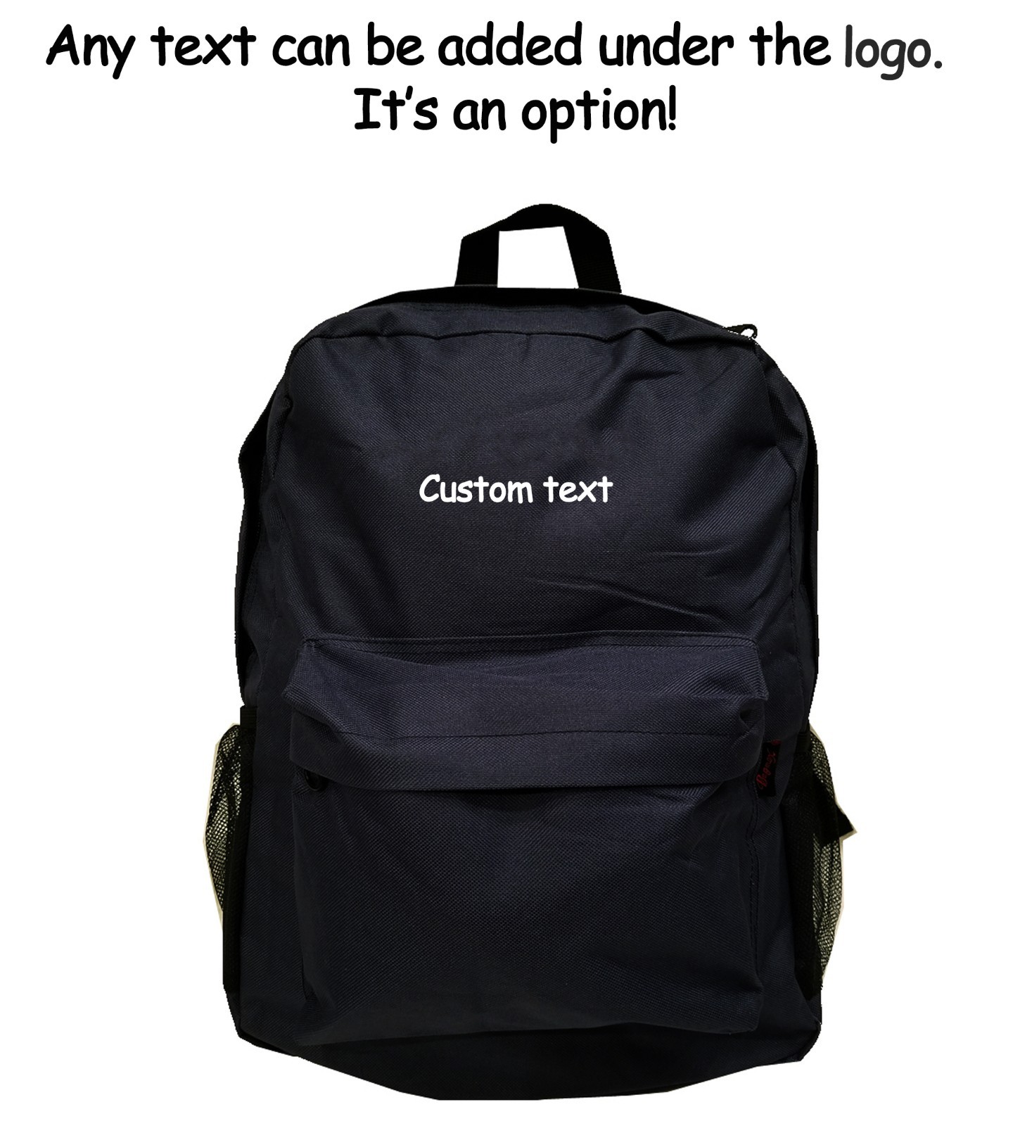 Text NASA embroidered backpack, school bag backpack