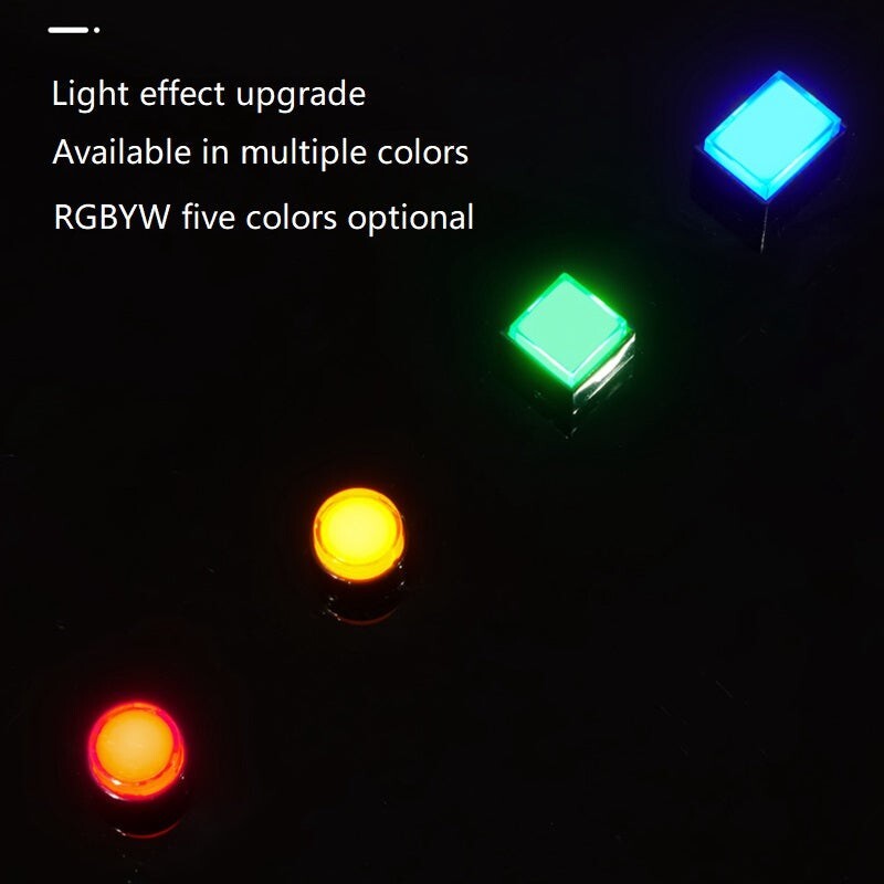 8mm SPDT Illuminated ON/OFF Round Plastic Push Button Switch (LAS4Y-11Z)