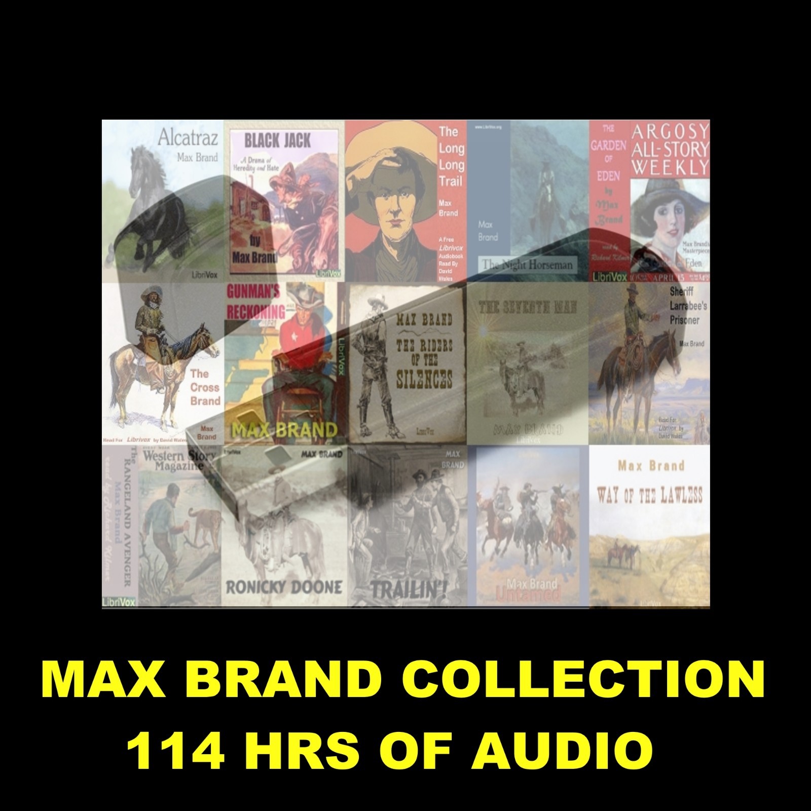 MAX BRAND COLLECTION. ENJOY 17 WESTERN & COWBOY AUDIOBOOKS ON A USB FLASH DRIVE!
