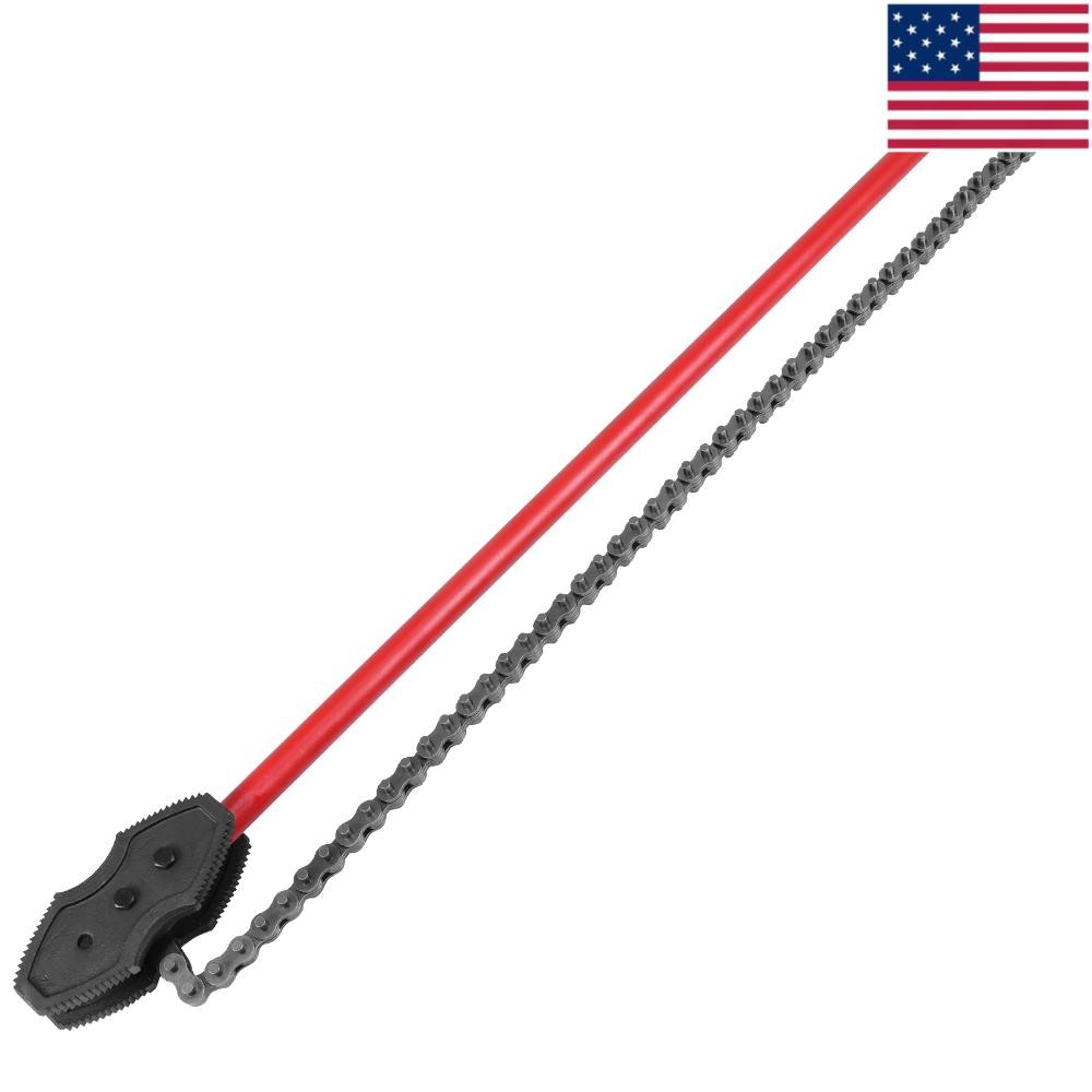 64 Inch Chain Pipe Wrench Heavy Duty Adjustable Chain Tongs for Oil