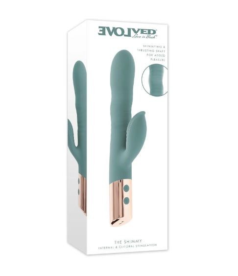 Evolved the Shimmy Internal and Clitoral Stimulation Vibrator, New