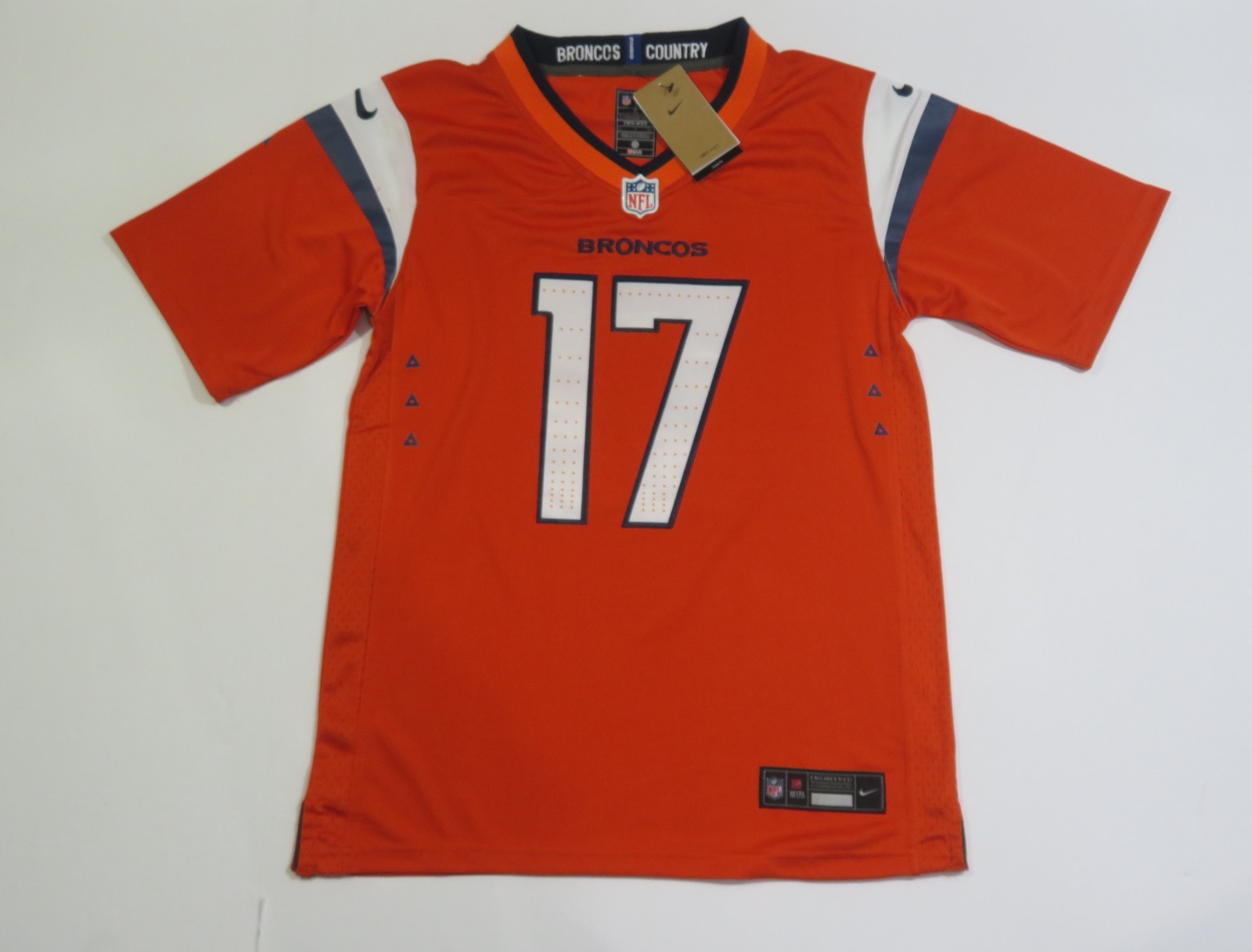 Jaylen Waddle #17 Denver Broncos Men's Game Jersey Orange