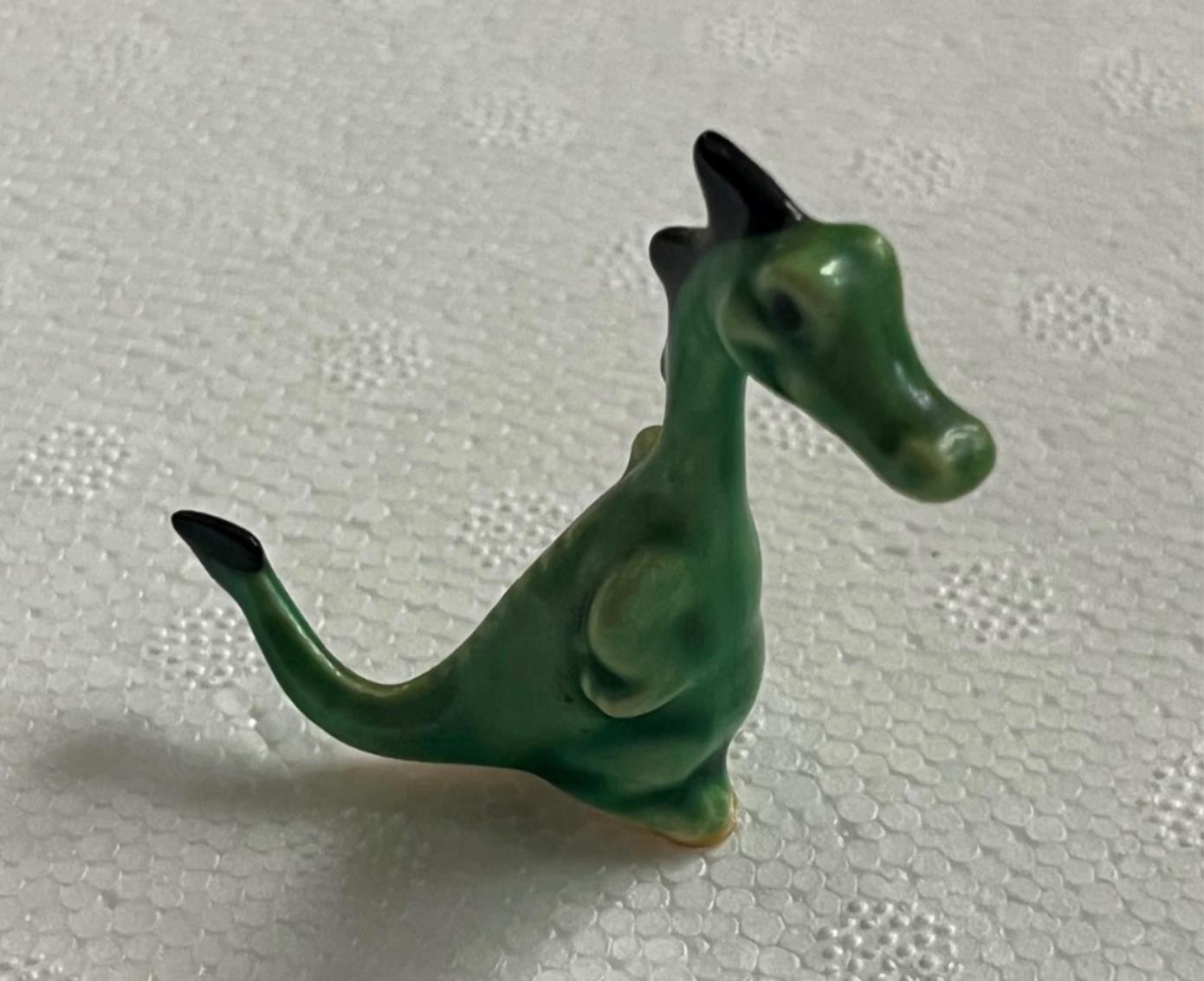 Vintage Hagen Renaker Lg Green Dragon - Retired