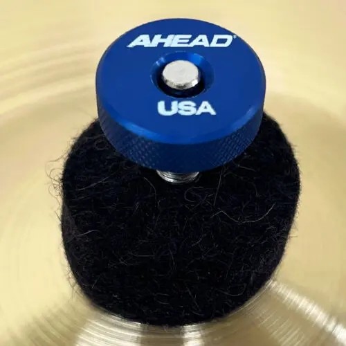 Ahead - AHSN-BLU - Speed Nuts Knurled Metal Cymbal Washer 4 Pack -Blue