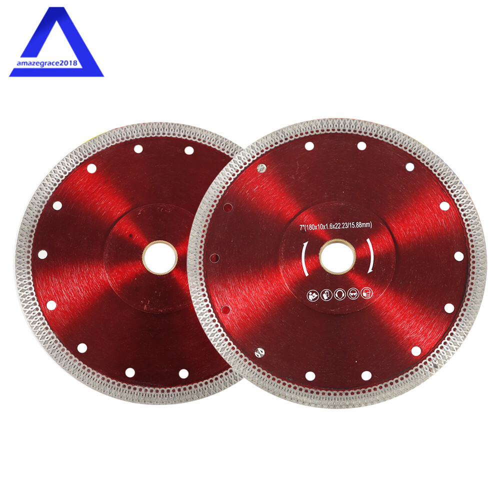 2Pack 7 inch Super Thin Diamond Porcelain Cutting Blade Tile Blade For Cutting