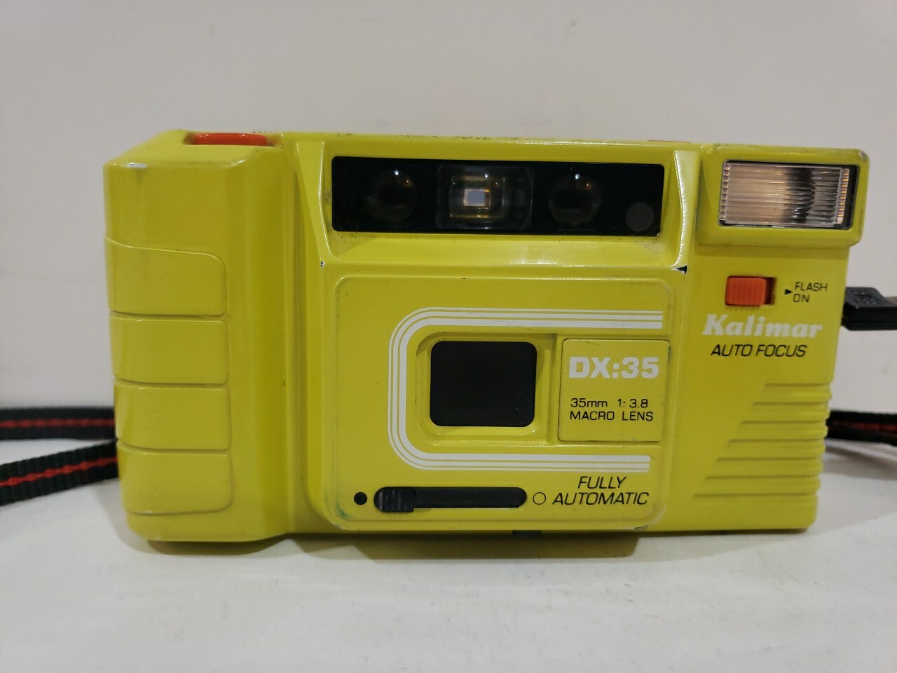 VTG Kalimar DX:35 Yellow 35mm Auto Focus Camera-Not Tested - Sold As Is