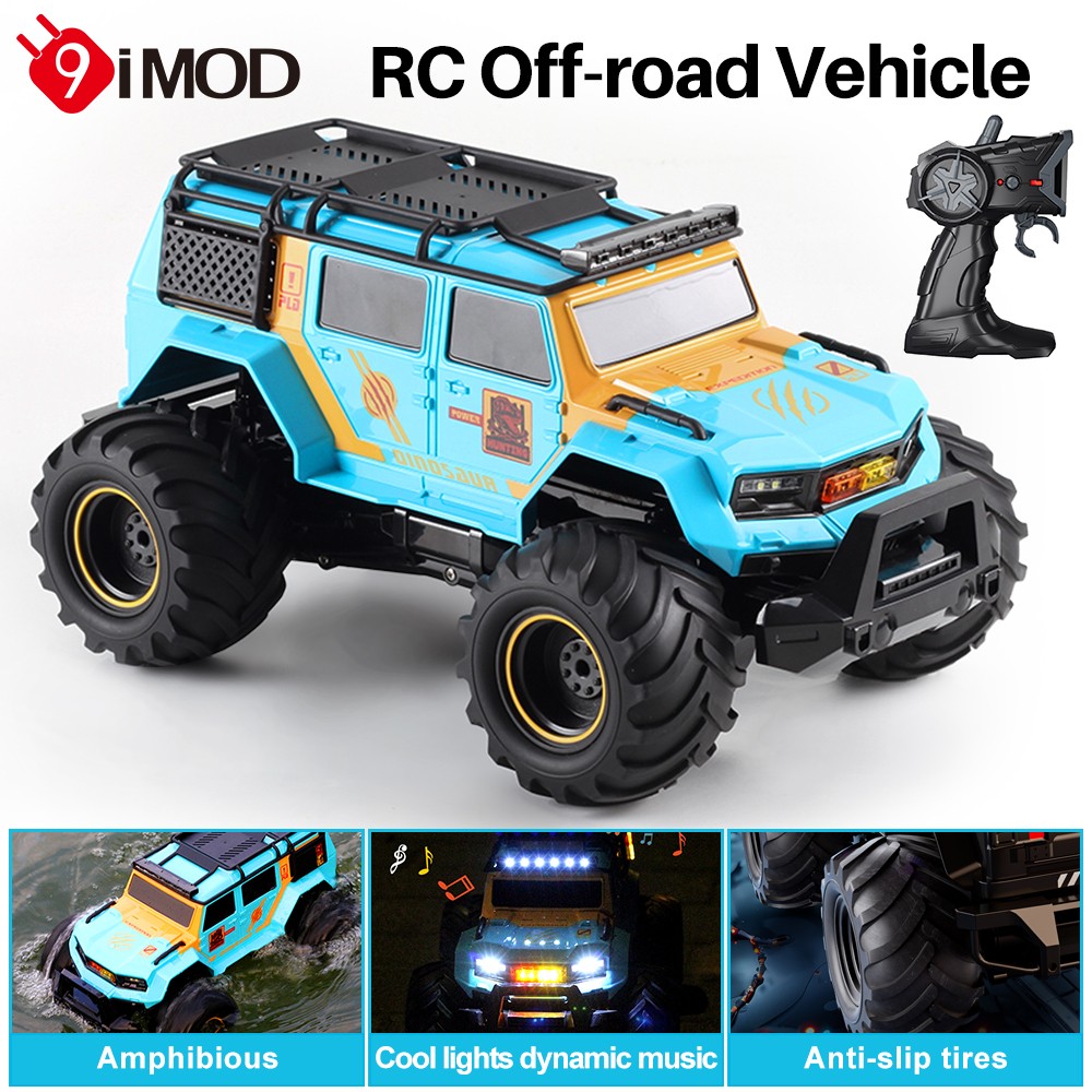 1/16 RC Car Amphibious Stunt Vehicle 2.4G 4WD Police Car Climbing Off-road Car