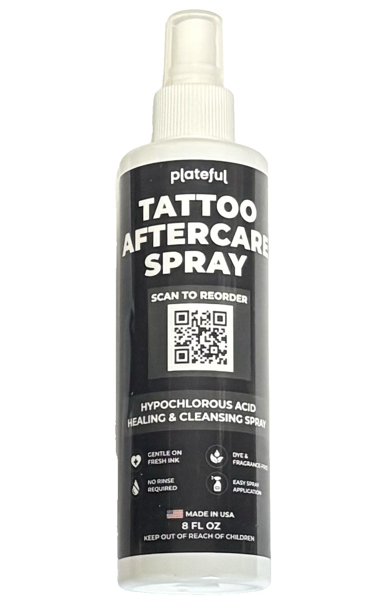 6 Ct Tattoo Aftercare Healing Spray (8 oz) Hypochlorous Acid (HOCl) Tattoo Care