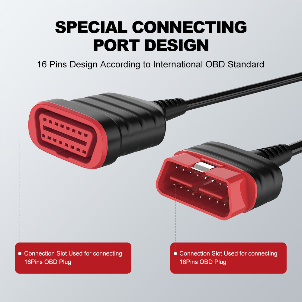 10PCS Thinkcar 16 Pin OBD2 Extension Cable Adaptor
