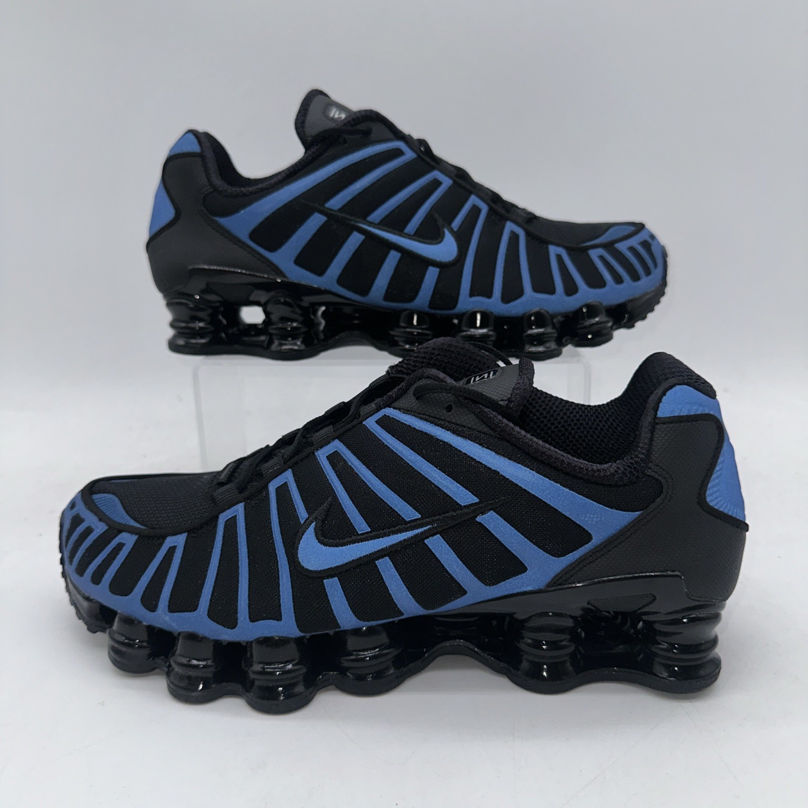 Nike Men's Size 10.5 Shox TL (IH1338 002) Black/Blue Running Sneaker Sports