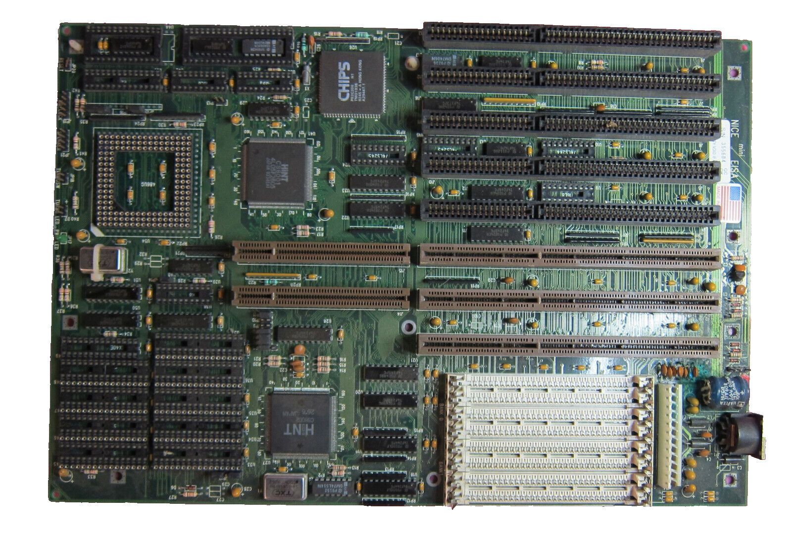 Vintage Rare Colecatable Nice Mini Eisa 80486 Motherboard for PARTS