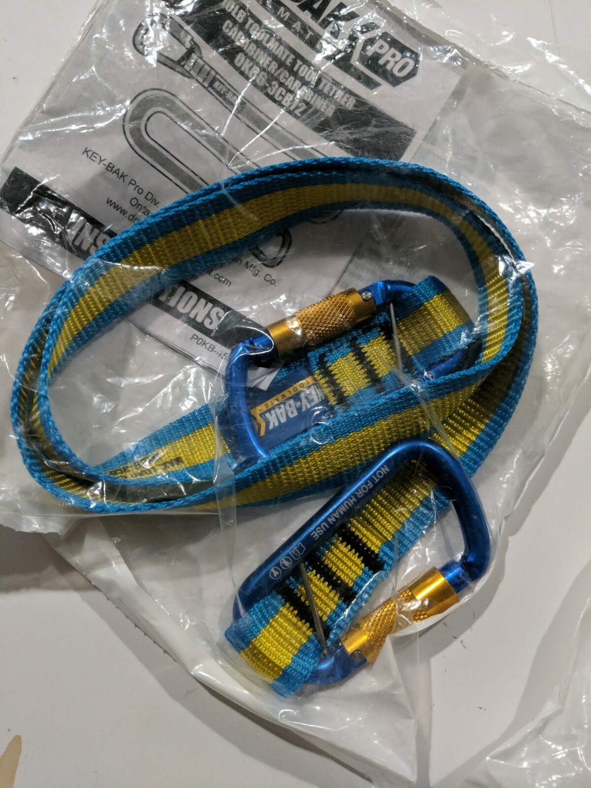 (5) KEY-BAK Pro ToolMate Lanyard 10 lb. Carabiner 36" Tool Tether